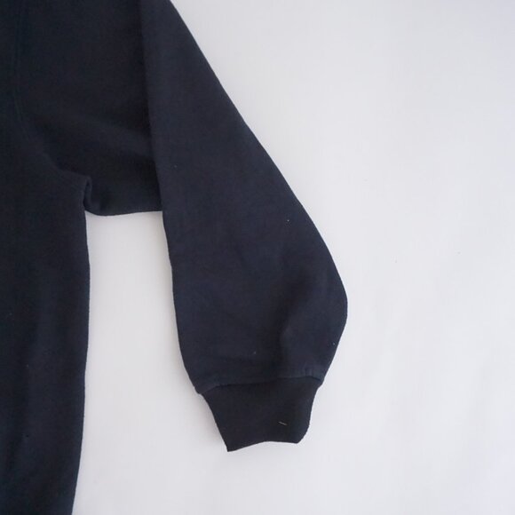 Vintage Blair Black Cotton Cardigan Cardinal Winter Cabincore Grandmacore XL - Picture 9 of 10